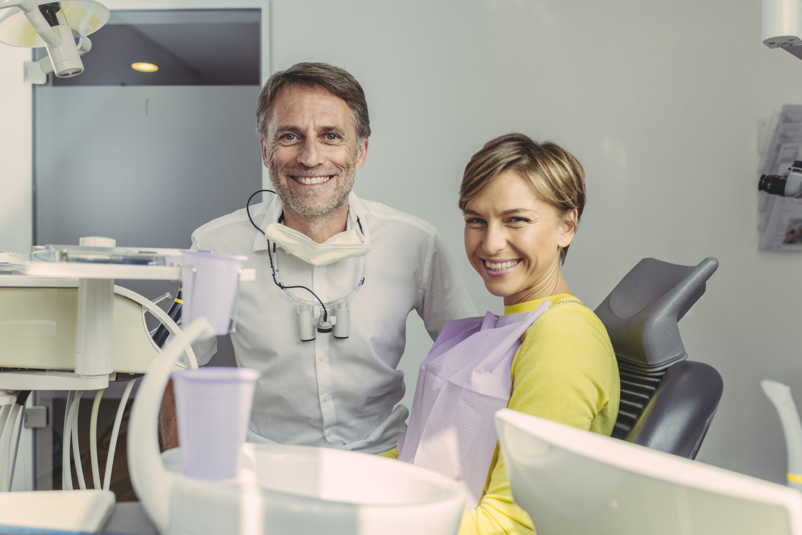 usuario en la clínica dental