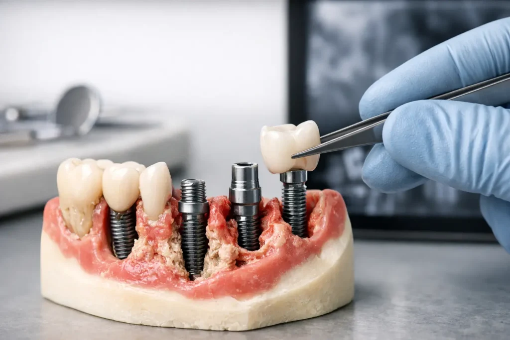 Caso real de implantes con pérdida ósea avanzada