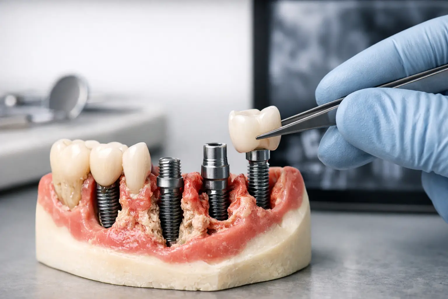 Caso real de implantes con pérdida ósea avanzada