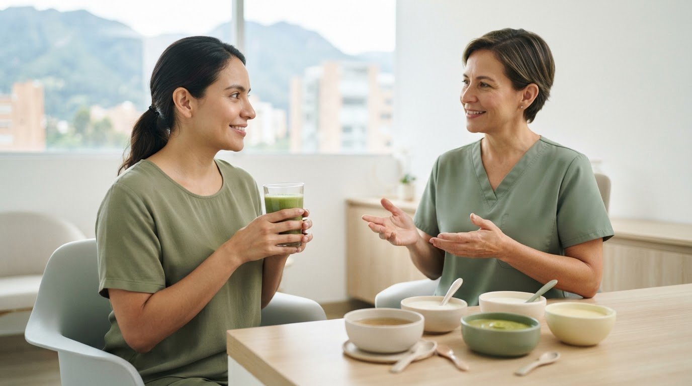 Dieta líquida para recuperación maxilofacial: guía y checklist