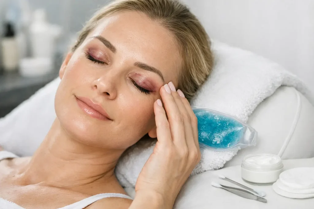 Cuidados después de una blefaroplastia
