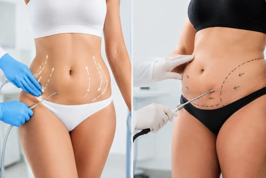 Lipoescultura versus liposucción tradicional